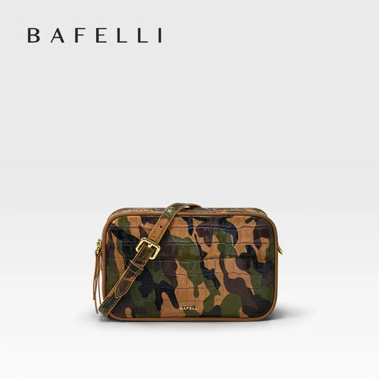 Genuine Leather Camouflage Camera Bag