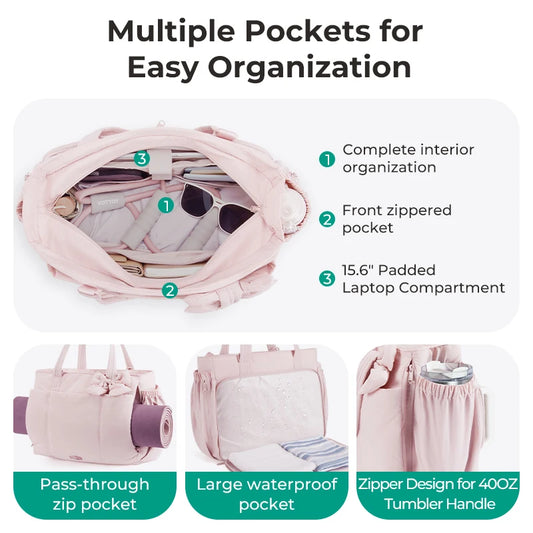 BAGSMART Large Capacity Tote Bag for Women