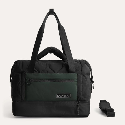 BAGSMART 34L Large Duffle Bag with Shoe Compartment