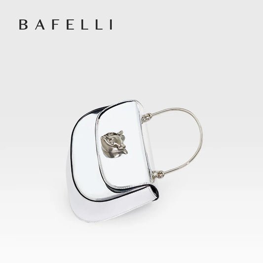 BAFELLI Women’s Leather Cat Evening Handbag